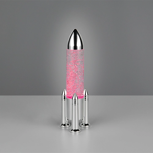 Tischlampe Apollo Raketen-Titan-Grau Trio 4017807681208
