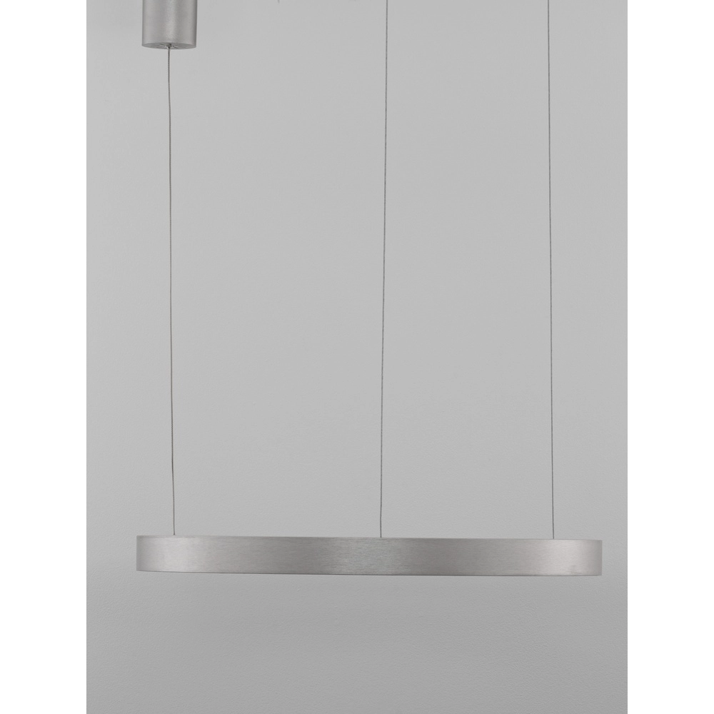 Design-Pendelleuchte Elowen silbergrau Ø 60cm Lyora 5212017439079