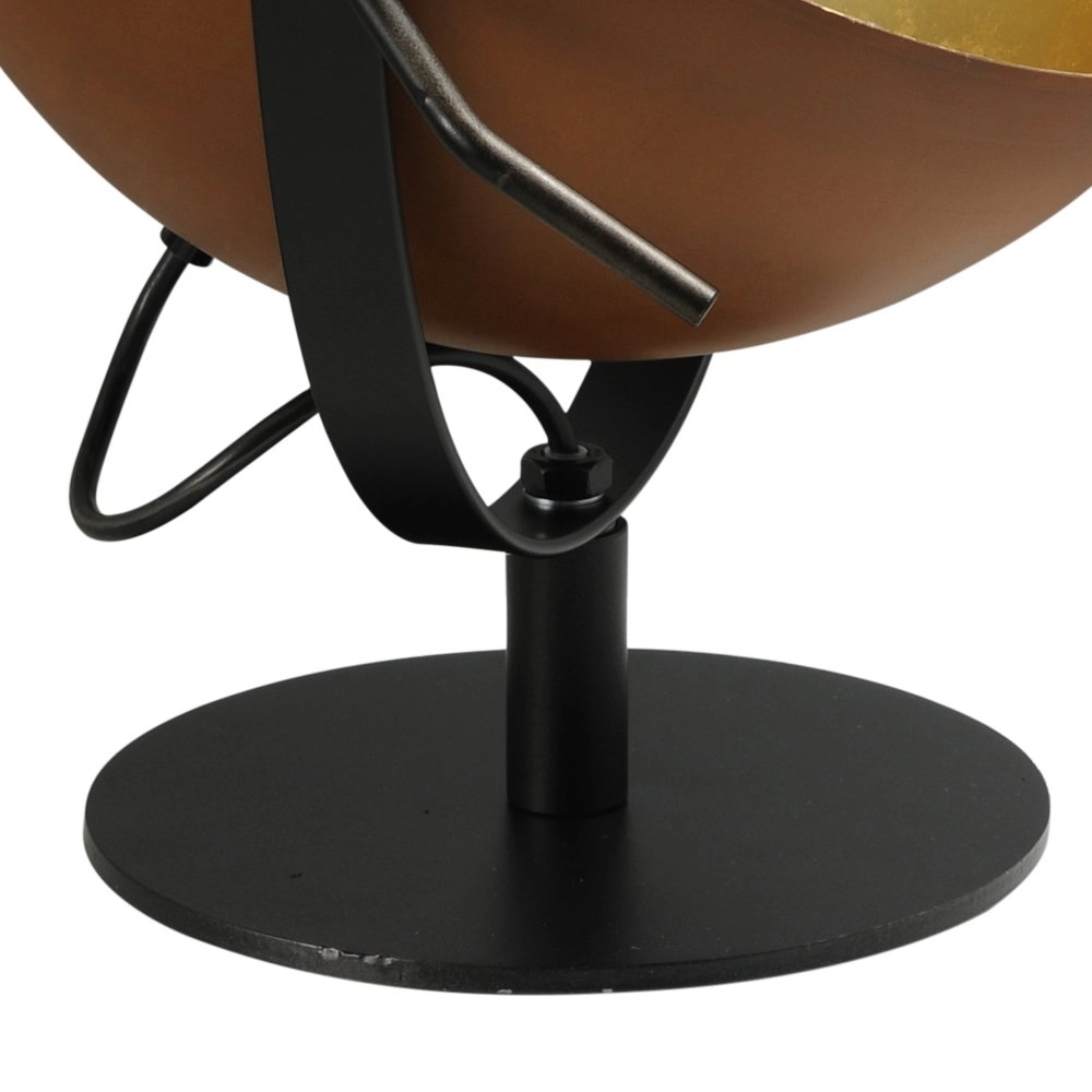 Tischlampe Industria Uplighter 30 cm rostbraun mit altem gold Masterlight 8718121236674