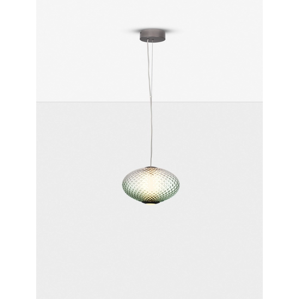 Pendelleuchte Aora ovales grünes Glas Lyora 5212017483850