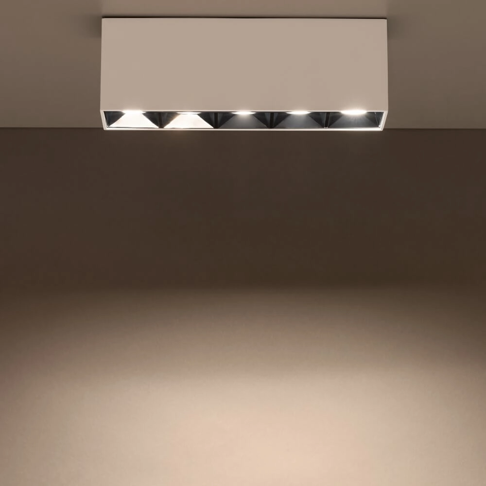 Weißer Aufbaustrahler Midi Led 5x1 LEDs - 3000K Lyora 5903139100489