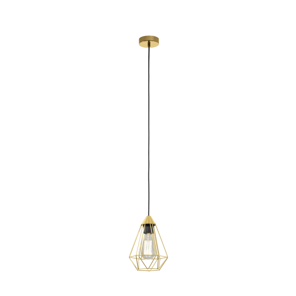 Goldene Hängelampe Tarbes Ø 17,5cm