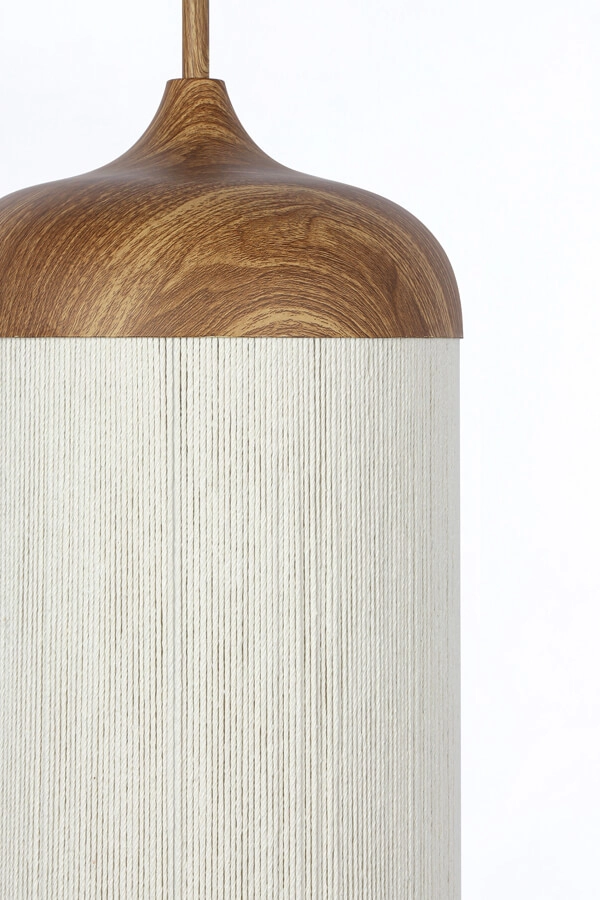Pendelleuchte Dania heller Holzdruck Ø 27,5cm Light & Living 8717807743369