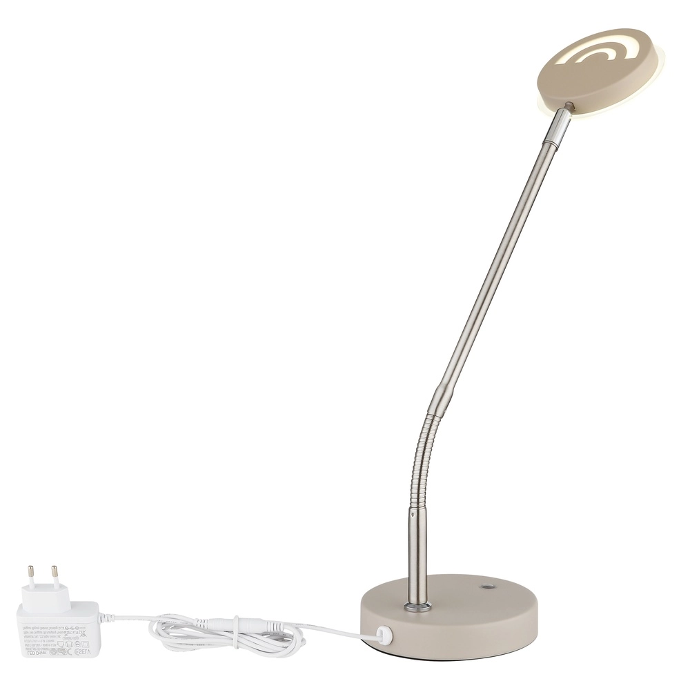 Schreibtischlampe Silvio Sandbraun Globo 9007371593033
