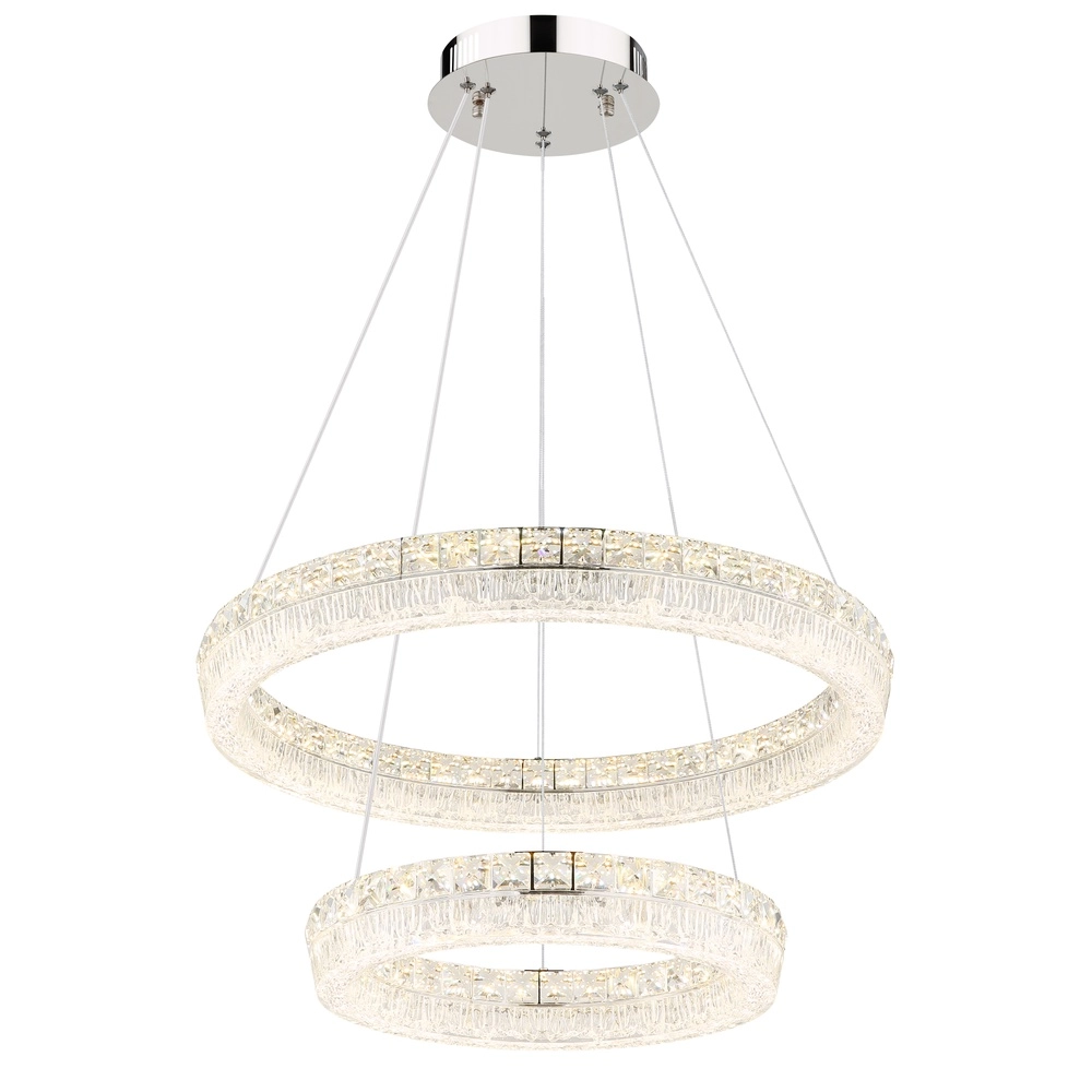Pendellampe Laurel Chrom Ø 60cm