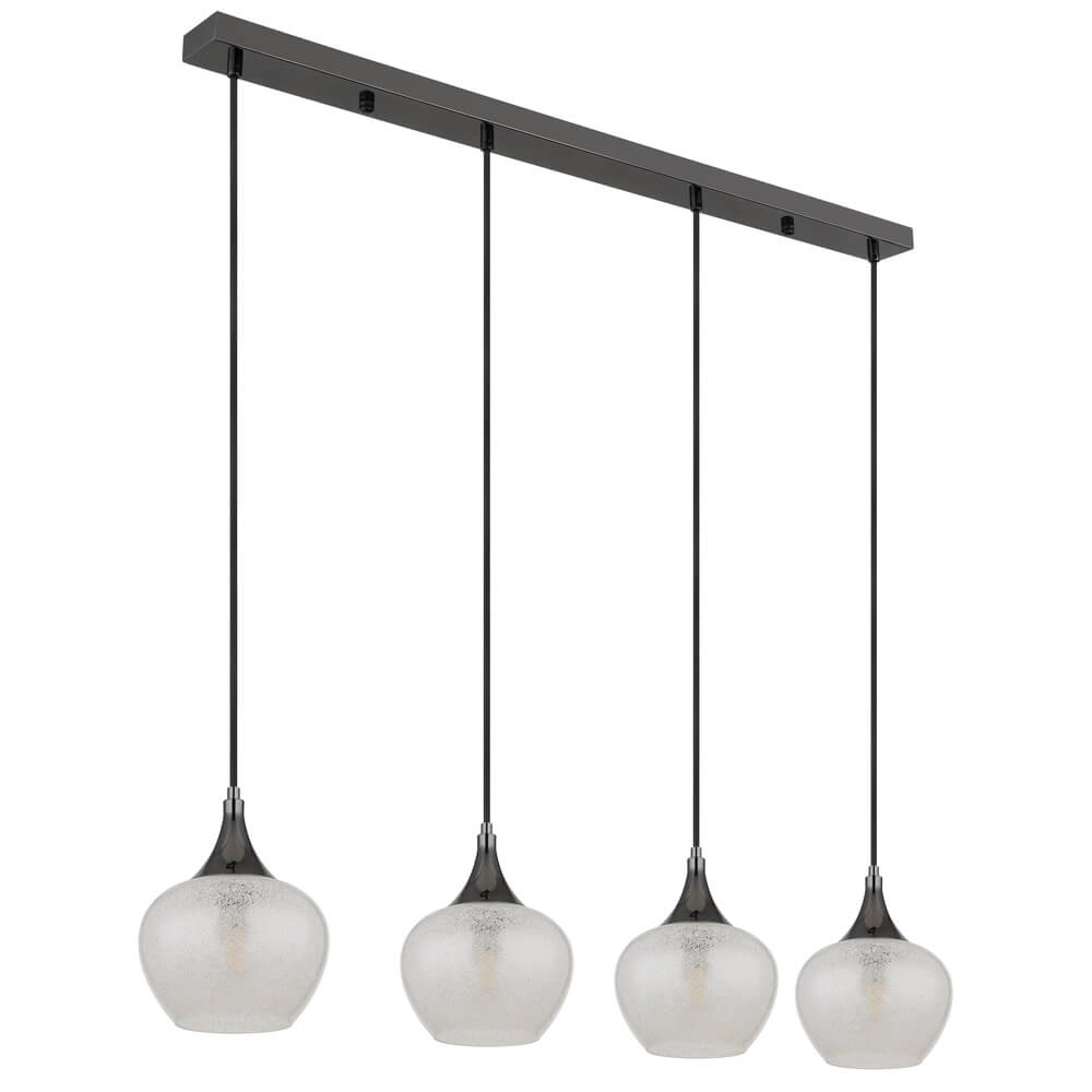 Anthrazit Pendelleuchte Maxy mit weißem Glas 4-flammig Globo 9007371456178