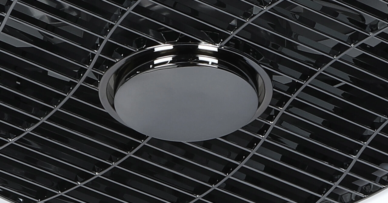 Deckenventilatorlampe The Fan 40 cm – 2700–4000 K weiß mit schwarz ETH 8720195300564