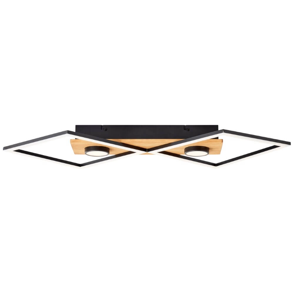 LED-Deckenleuchte aus Holz Woodbridge M