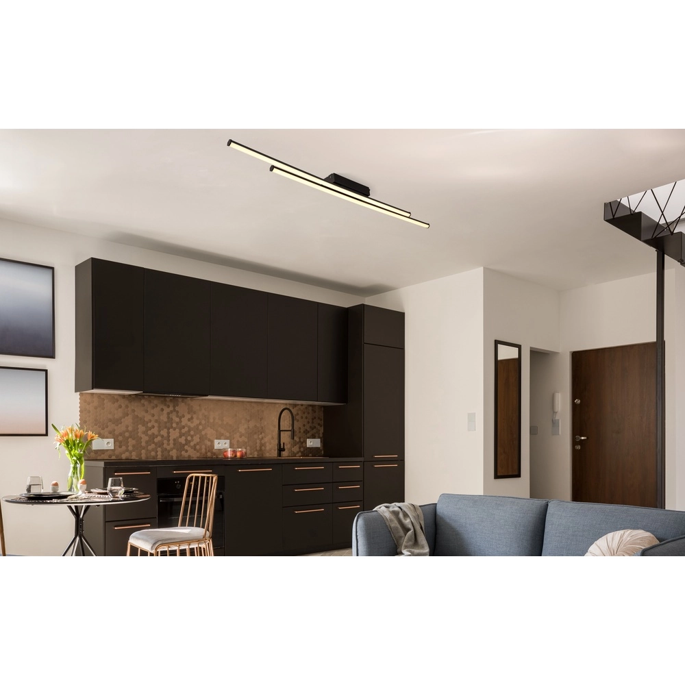 Moderne Deckenlampe Kirina 110 cm schwarz Globo 9007371518234