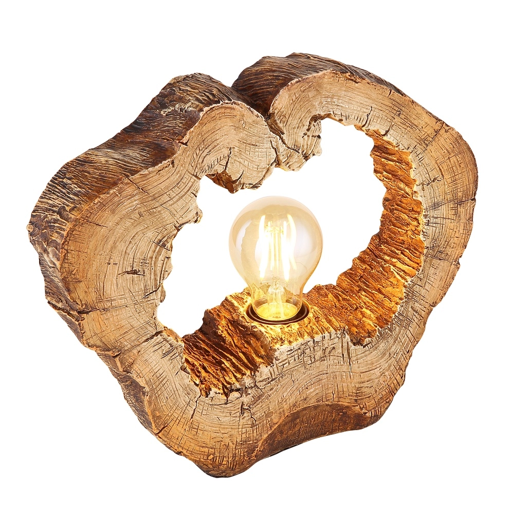 Einzigartige Tischlampe Vinzenz Holz