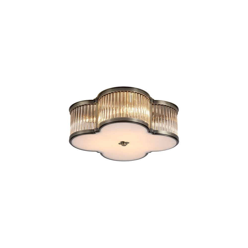Deckenlampe Lotus antikes Messing Ø 39cm Searchlight 5053423302140