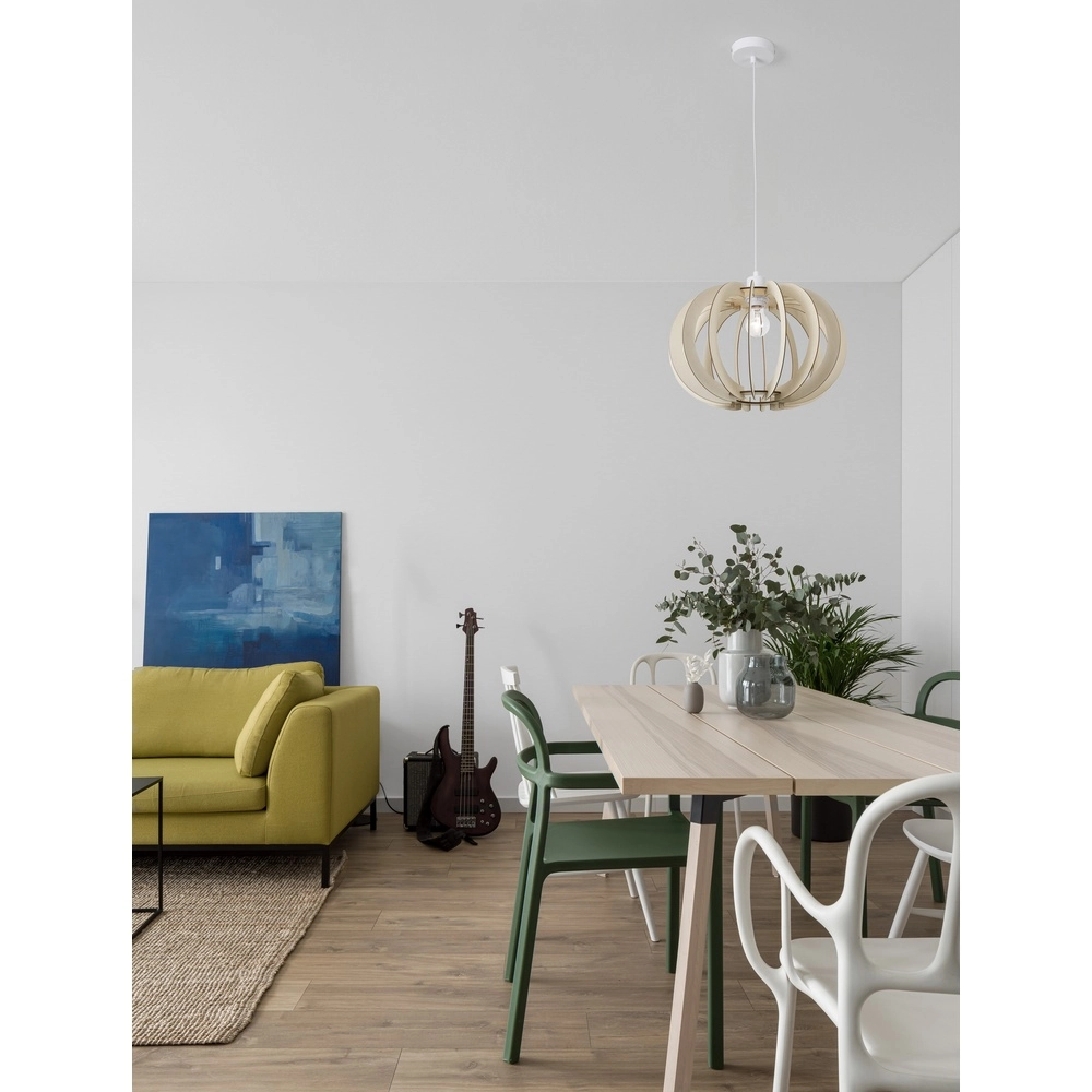 Pendelleuchte aus Holz Ottoline leicht Ø 40cm Lyora 5212017436191