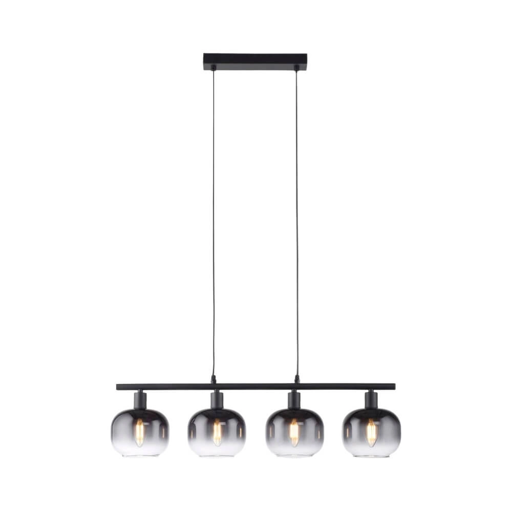 Schwarze Hängelampe Zea 4-Licht Just Light 4043689993757