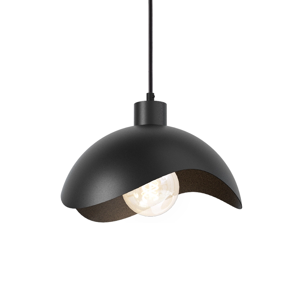 Design-Pendellampe Volta Ø30cm – wellig – schwarz Masterlight 8718121395517