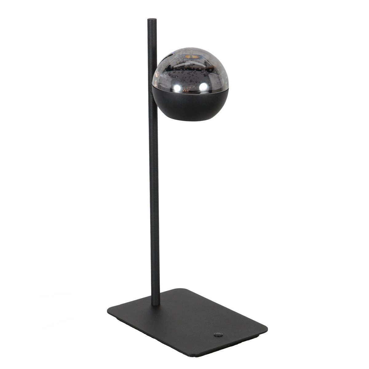 LED-Schreibtischlampe Belluno Schwarz mit Glas – dimmbar Steinhauer 8712746183962