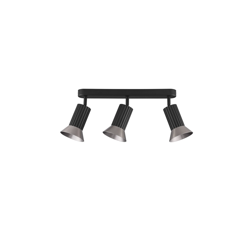Deckenlampe Luvia 3-flammig schwarz mit bronze Lyora 5212017475541