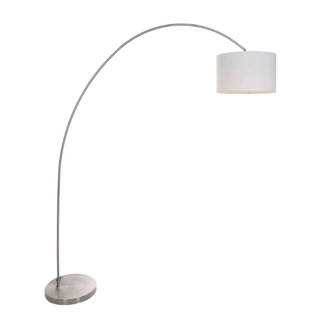Weiße Bogenlampe Solva