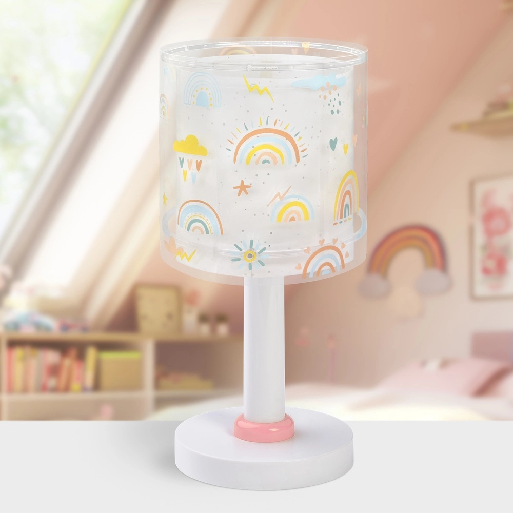 Tischlampe Rainbow rosa für Kinderzimmer Dalber 8420406411910