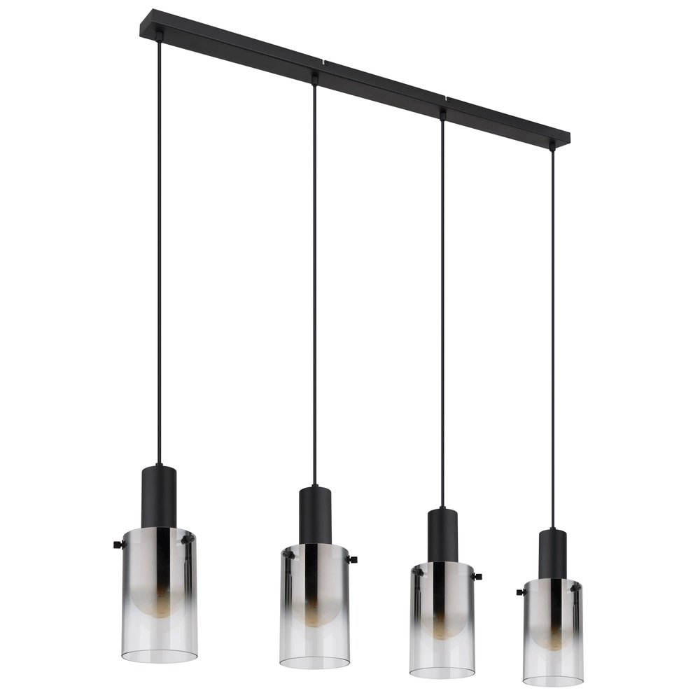 4-Licht Pendellampe Florentina Schwarzes Design Globo 9007371457236