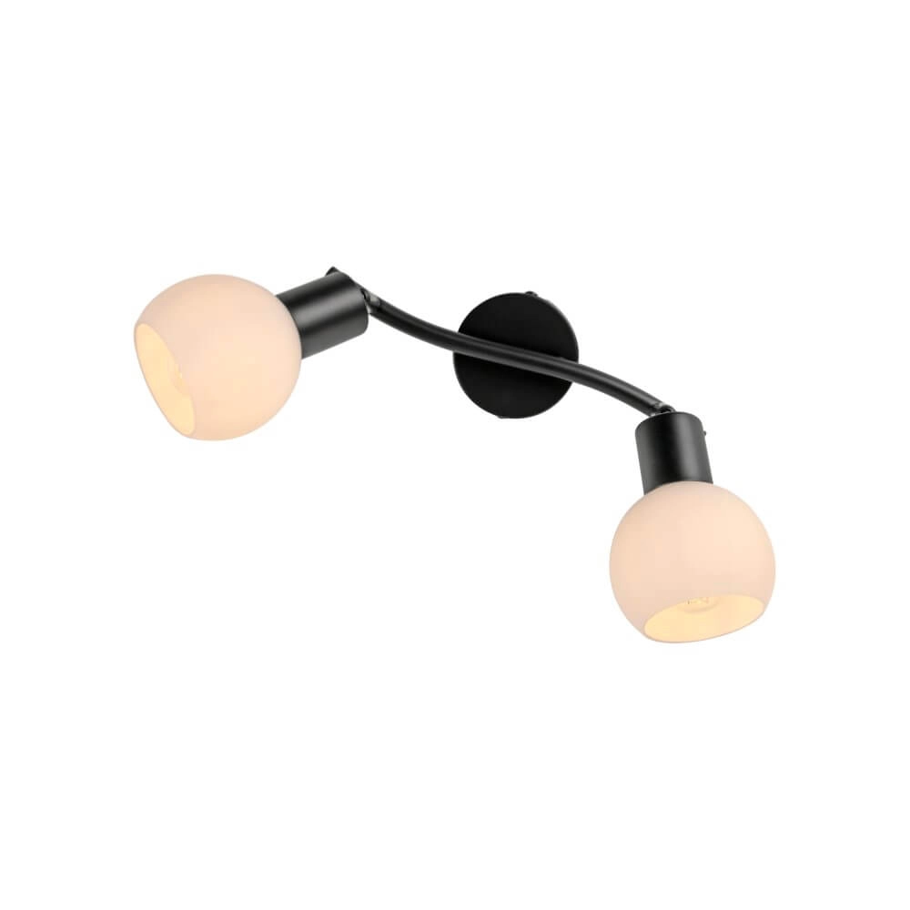 Schwarze Deckenleuchte Loki 2-flammig Just Light 4043689000769