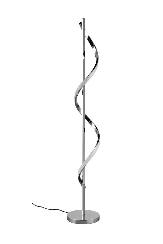 Stehende Stehlampe Isabel 120 cm hoch, Chrom