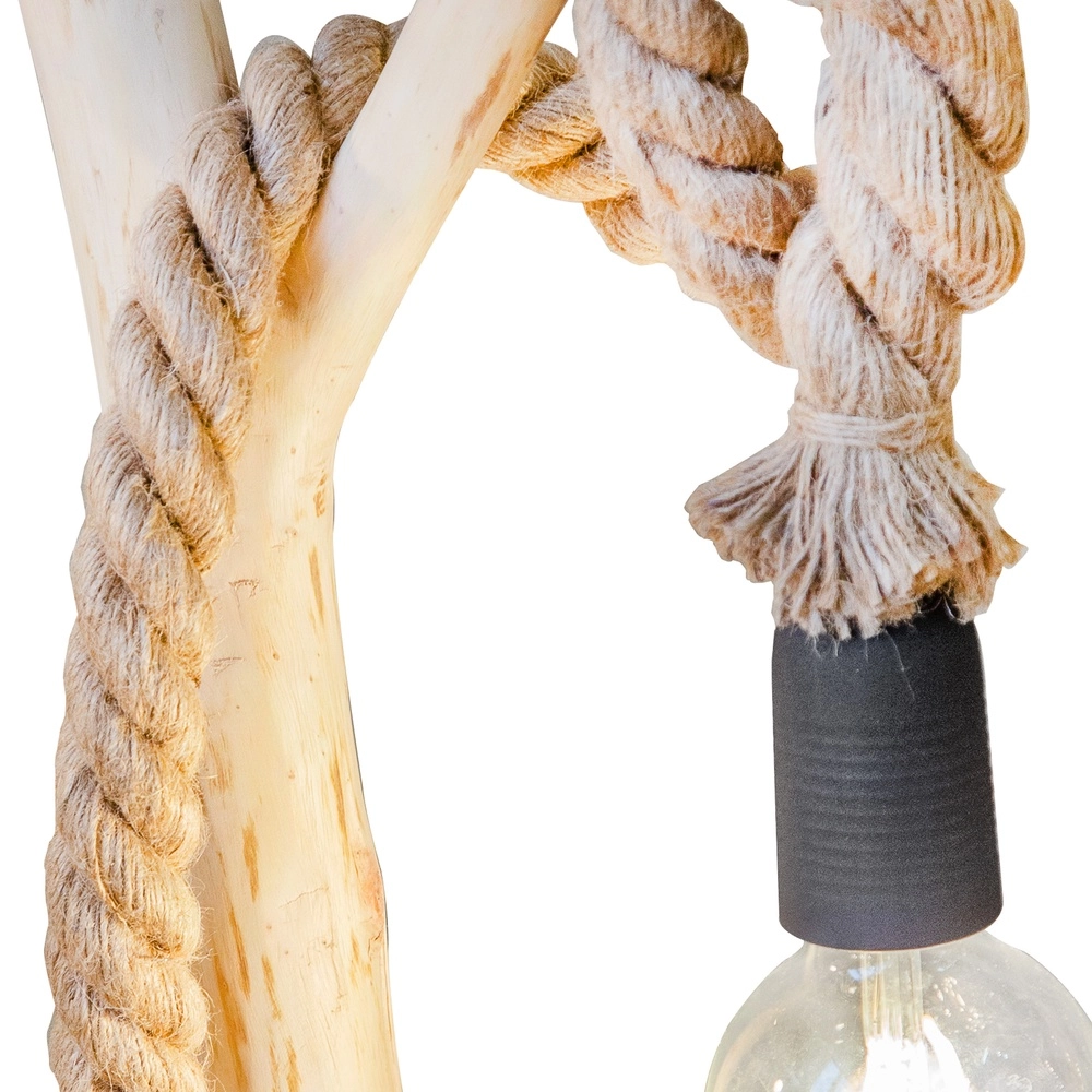 Land-Stehlampe Nerida Holz Globo 9007371475568