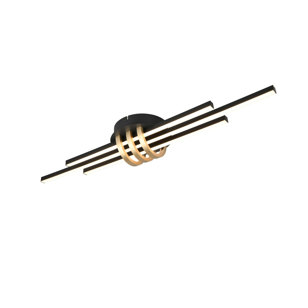 Deckenlampe Cinto Design schwarz mit gold