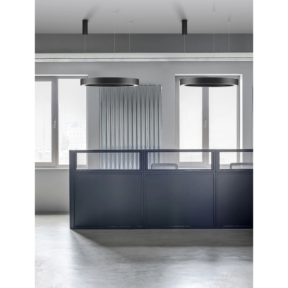 Pendelleuchte Morbido schwarz Ø 80cm Lyora 5212017438676