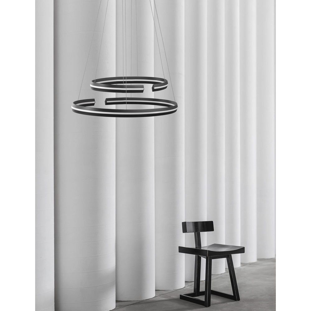 Schwarze Pendelleuchte Torrente Oval Lyora 5212017419613