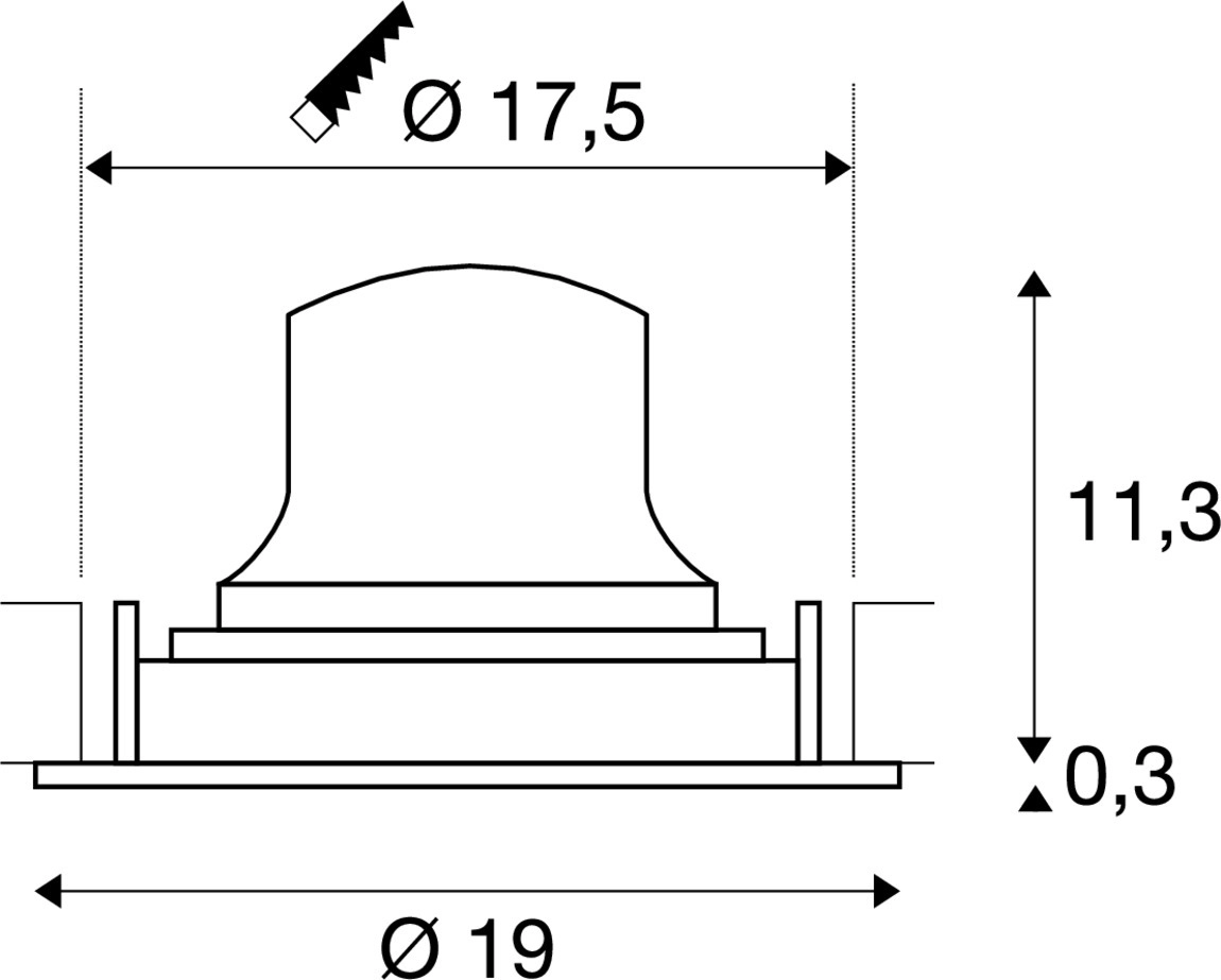 Einbau-Strahler Numinos Move XL weiß/chrom 3000K - 55gr SLV 4024163307475