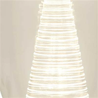 Tischlampe Cyclone Chrom mit klarem Glas Searchlight 5053423176017