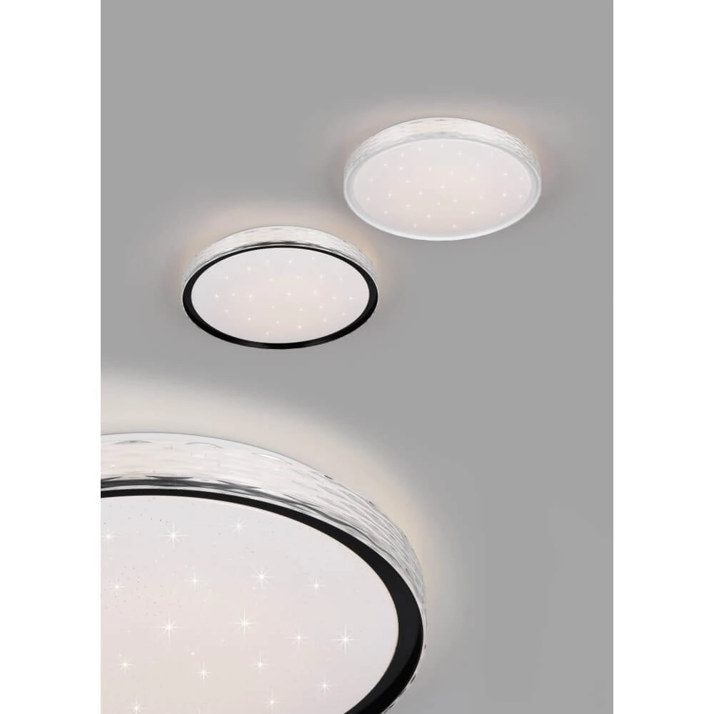 Deckenleuchte Varda mit Sterneffekt weiß Ø 39cm Trio 4017807640601