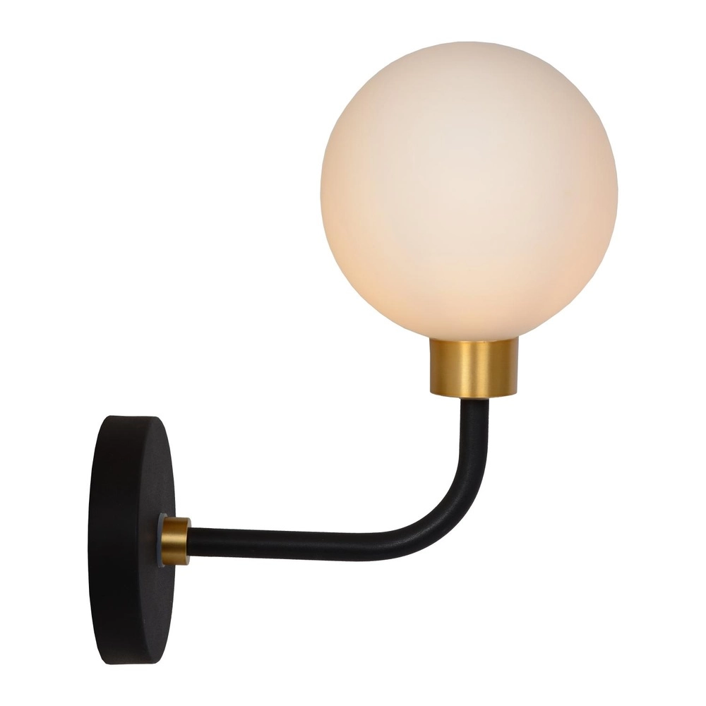 Wandlampe Berend Schwarz-Weiß Lucide 5411212302632