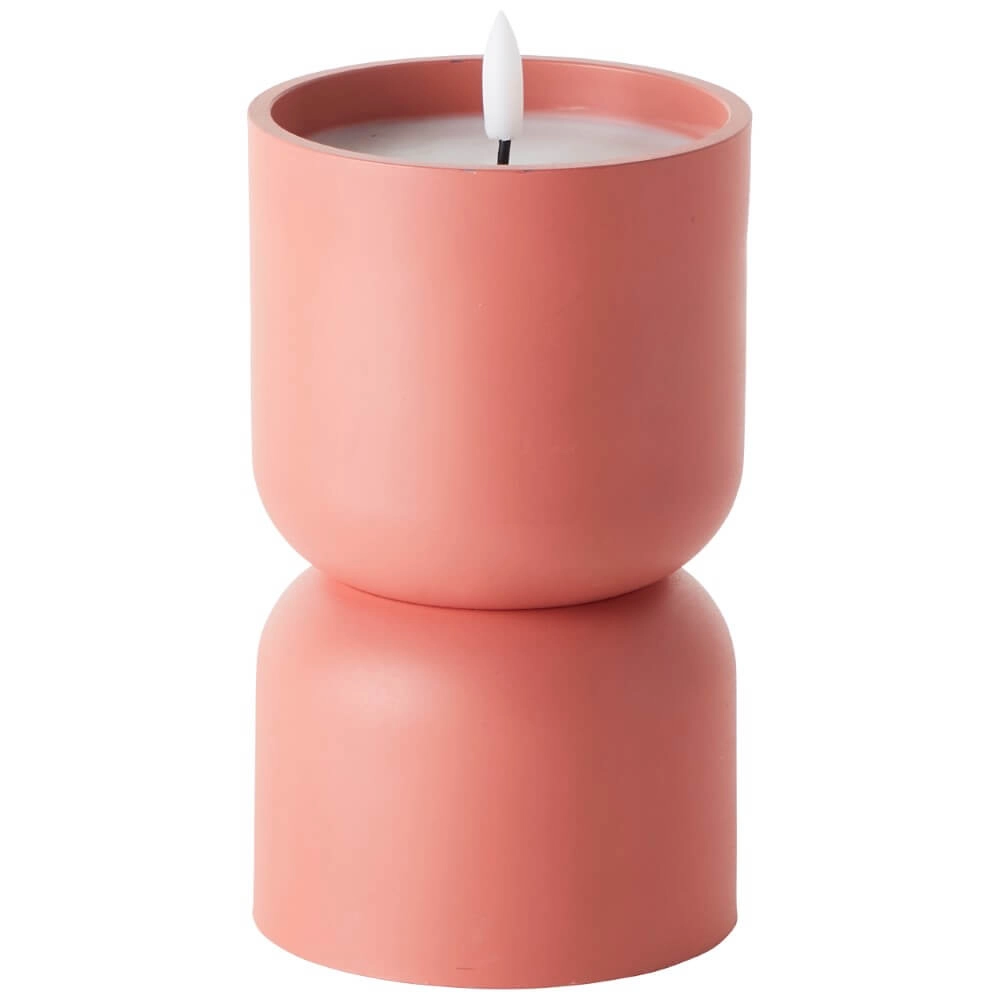 Kerzenlampe Lovere orange 18,5cm Brilliant 4004353435485