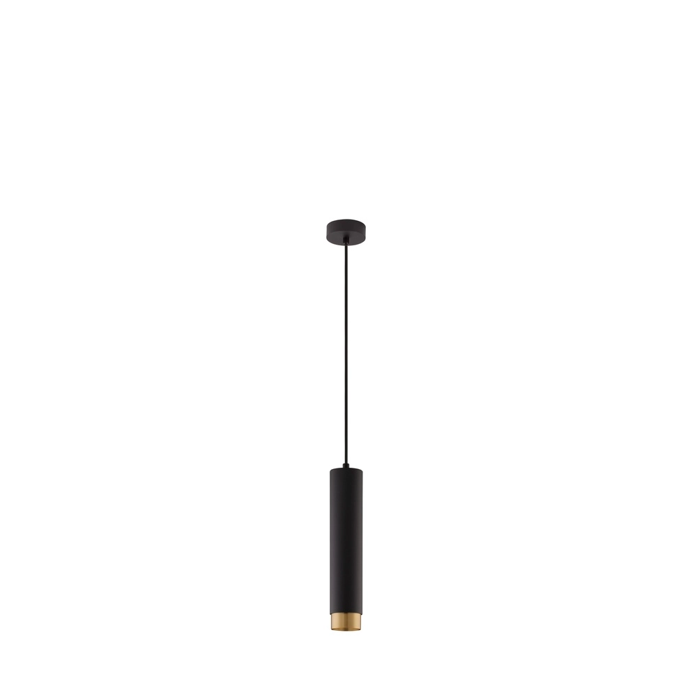 Pendelleuchte Pongo M Single 30cm schwarz mit gold Lyora 5212017430328