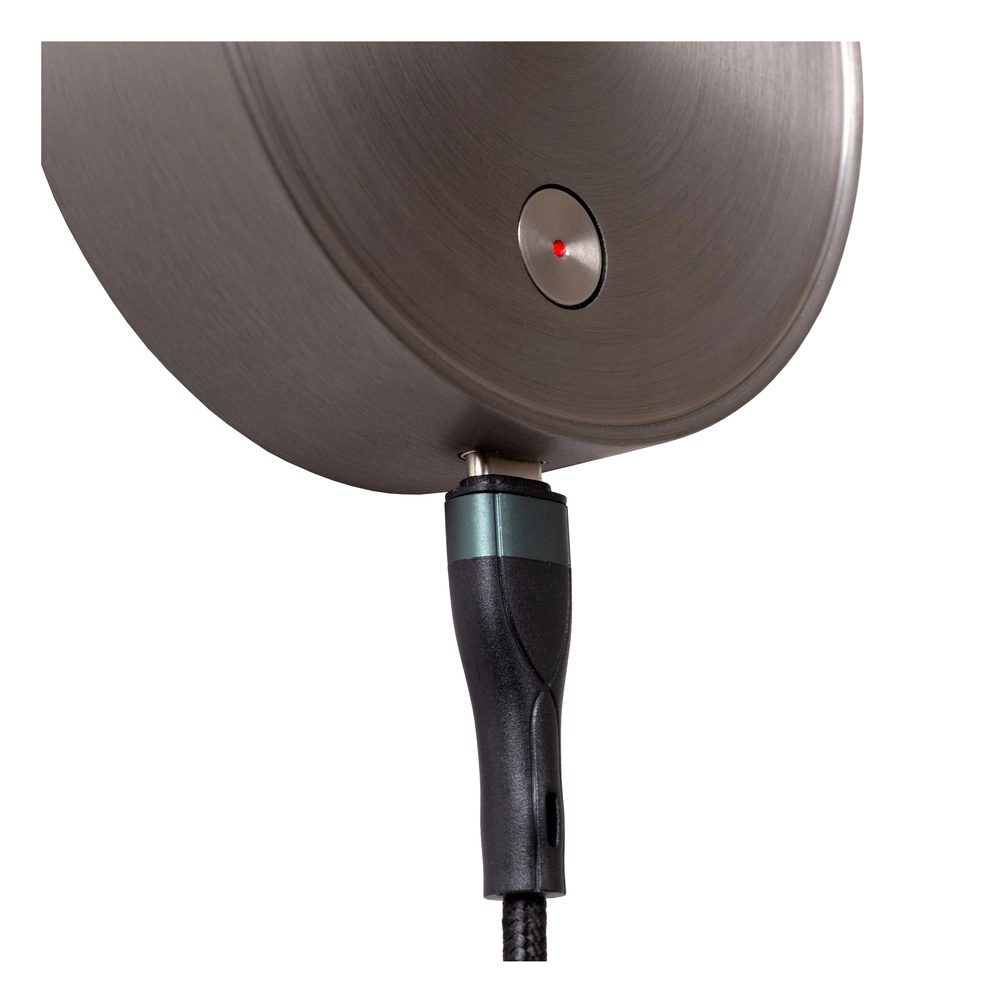 Nachttischlampe Asja dimmbares gebürstetes Metall Premium by Lucide 5411212421197