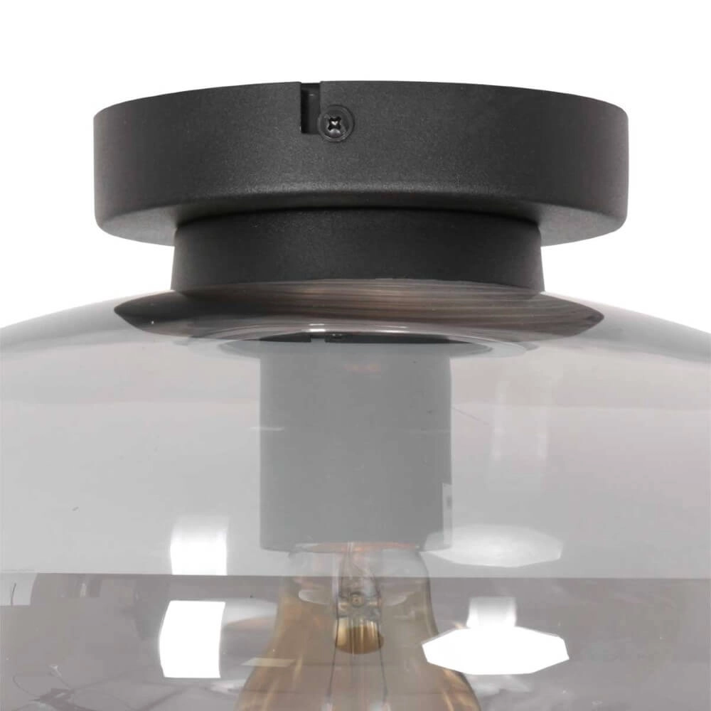 Deckenleuchte aus Glas Reflexion oval Ø 30cm Steinhauer 8712746161335