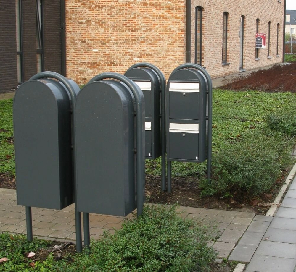 Briefkasten Duo 7016 i Dunkelgrau Bobi 6417237014146