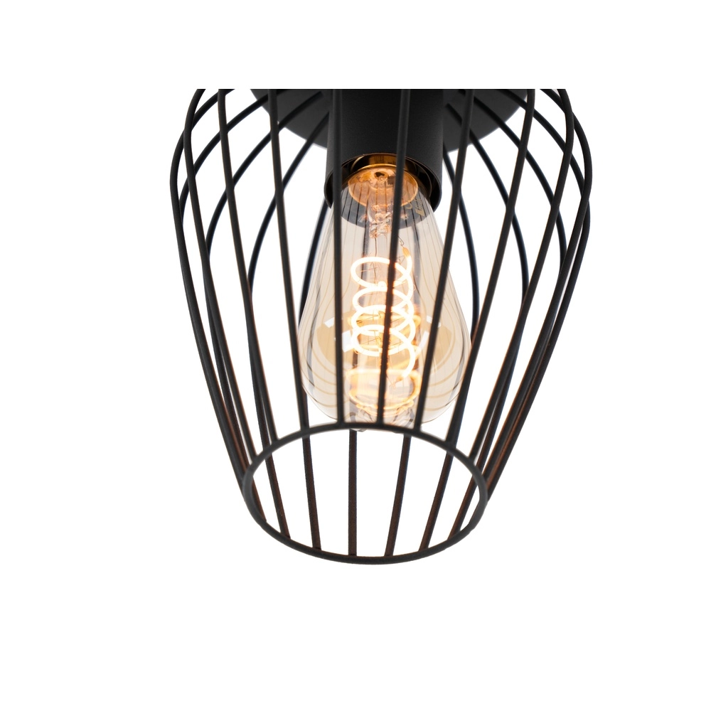 Drahtdeckenlampe Newtown Ø 16cm – schwarz Eglo 9002759307790