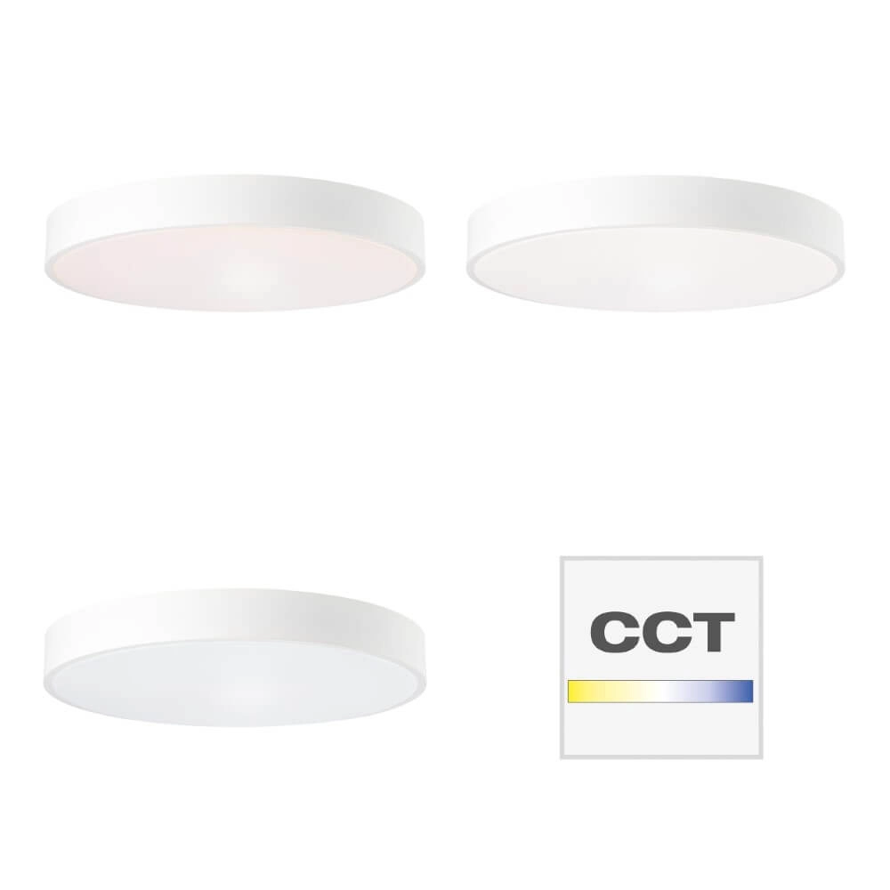 Weiße LED-Deckenleuchte Slimline Ø 49cm Brilliant 4004353375842