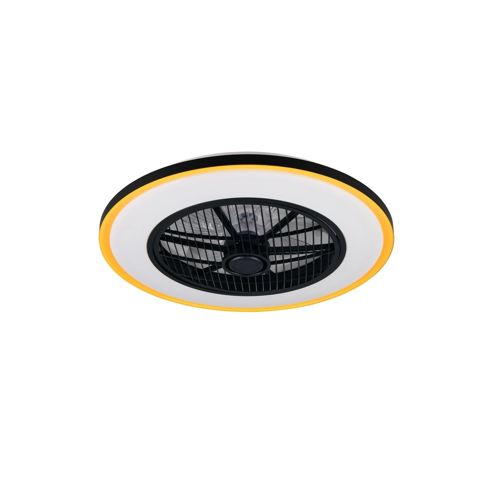 Deckenventilator Varpula Schwarz mit Gold Trio 4017807688597