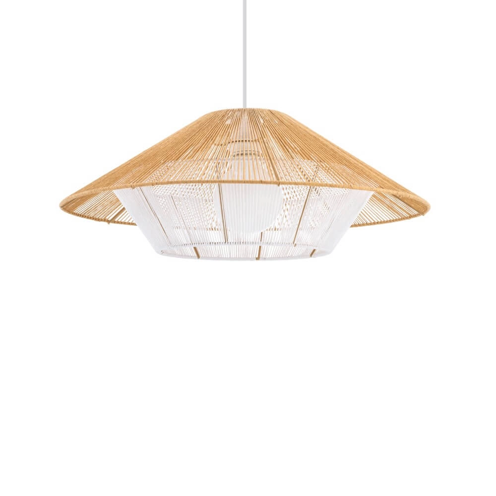 Rattan Pendelleuchte Japandi M Ø 60cm Lyora 5903139111577
