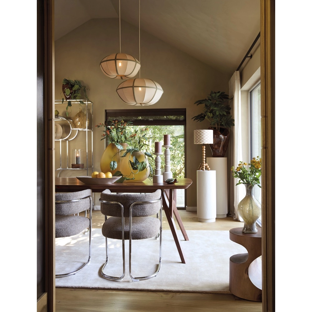 Japandi-Pendellampe Mirelys Ø 61 cm – olivgrün Light & Living 8717807835910