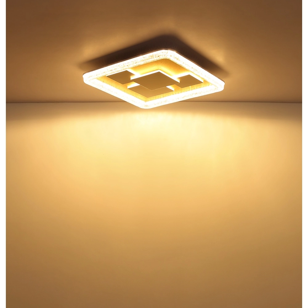 Deckenlicht Loraine mit eindeutigem Effektquadrat Globo 9007371580286