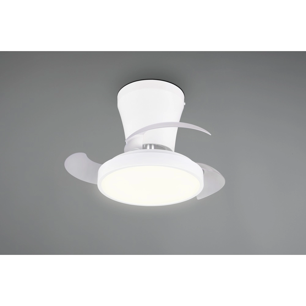 Kleiner Ventilator Moss weiße Ø 22 cm Trio 4017807688924