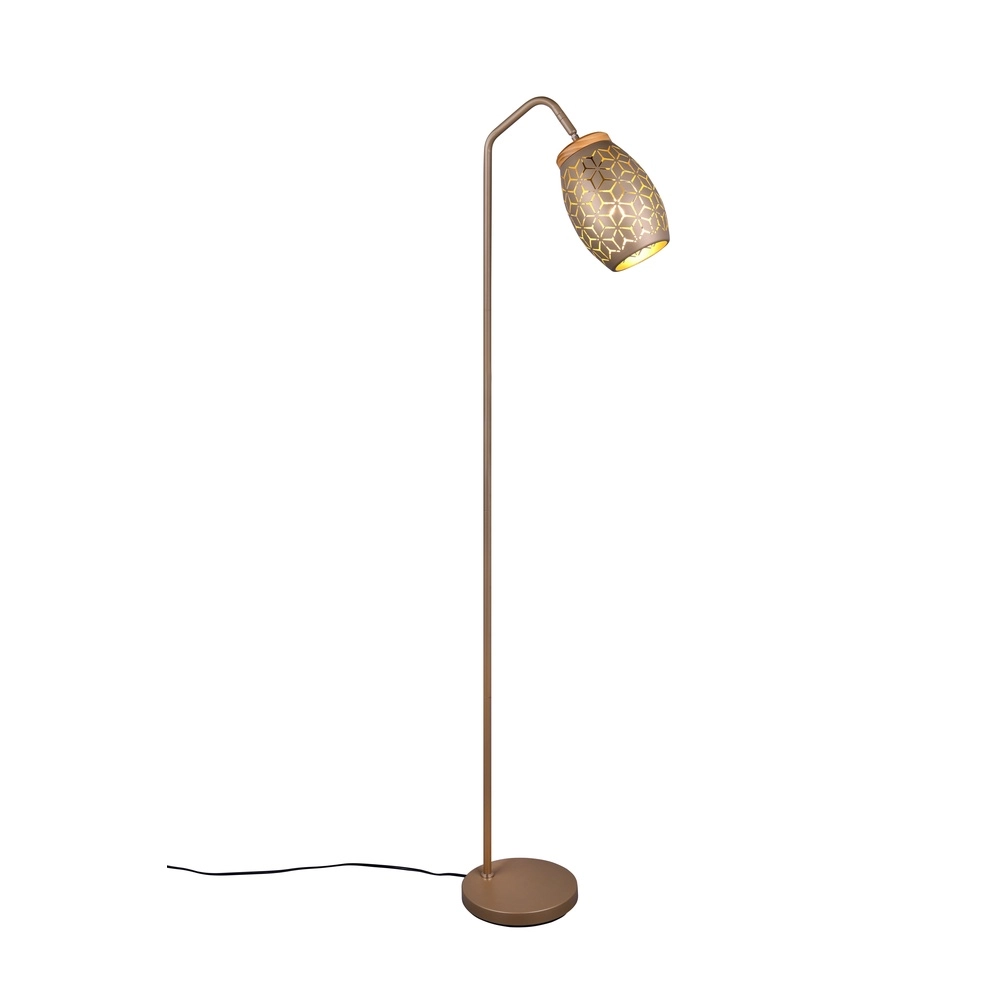 Stehlampe Bidar kaffeebraun