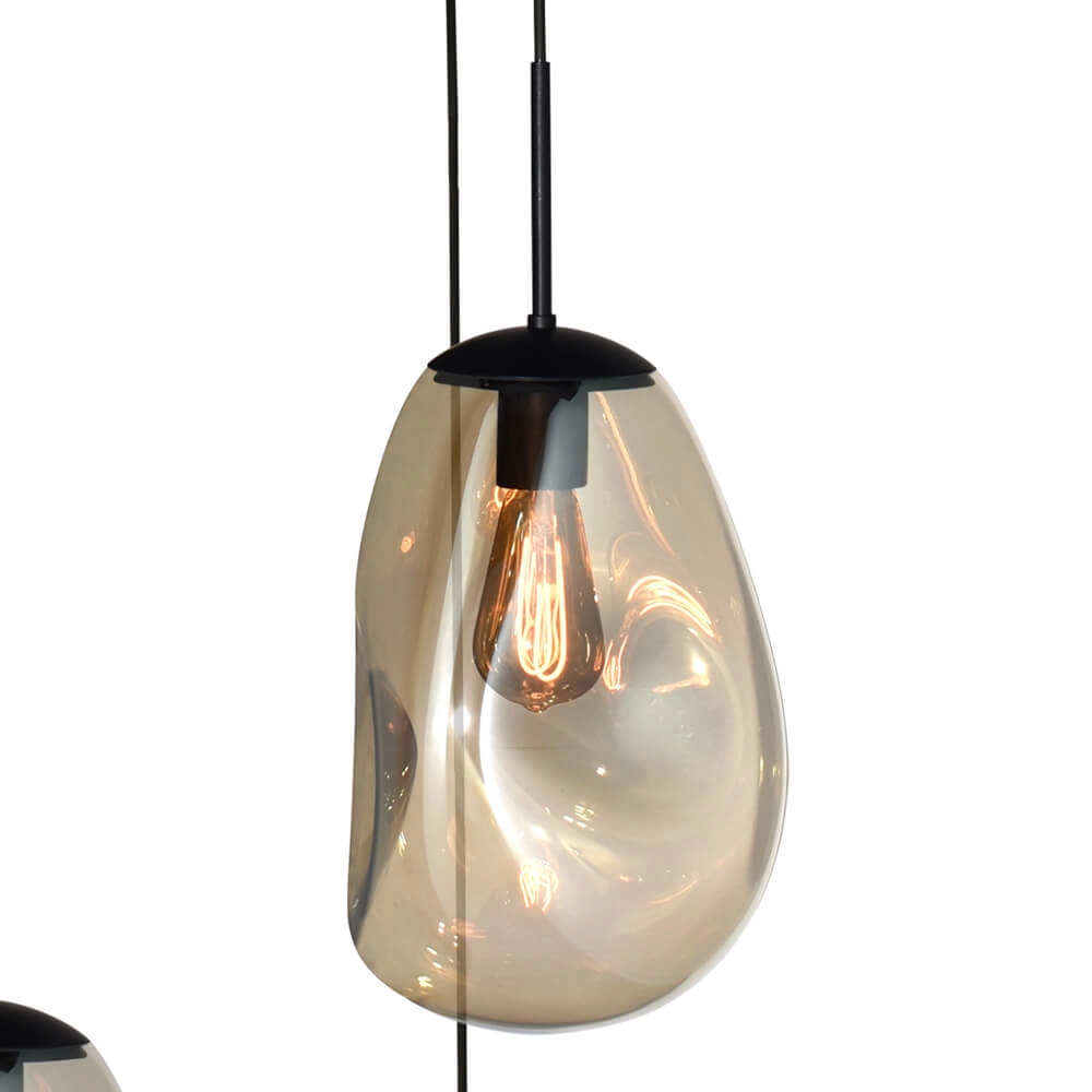 Vide-Hängelampe Lava 5x Goldglas Masterlight 8718121284316