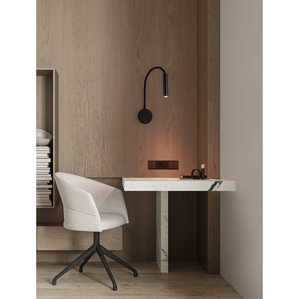 Nachttischlampe Sonica schwarz Lyora 5212017454874