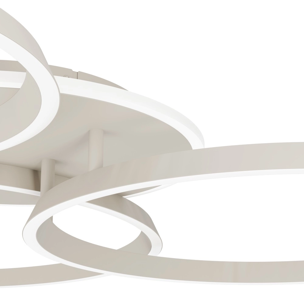 Moderne Deckenlampe Girifalco Sandbraun 96 x 84 cm Eglo 9008606408771