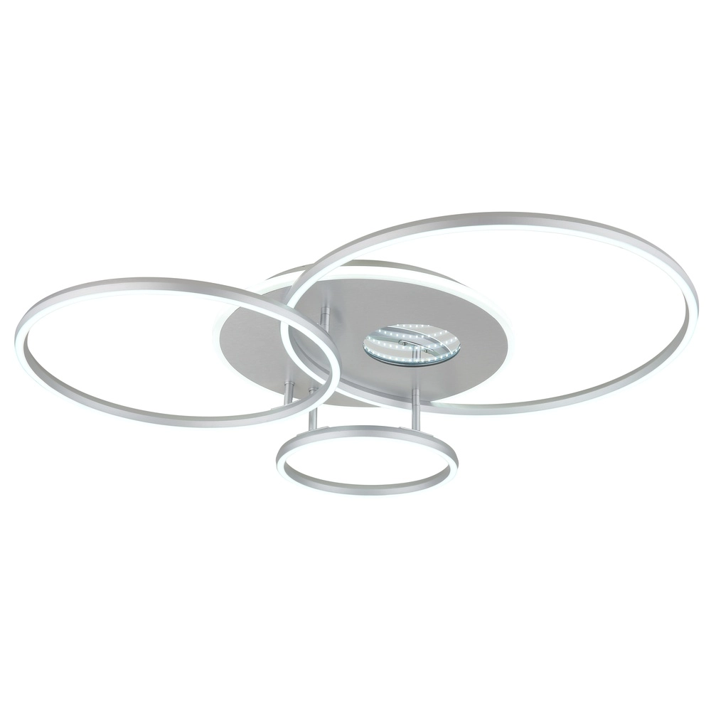 Moderne Deckenlampe Invertina Silbergrau 90 cm Globo 9007371575404